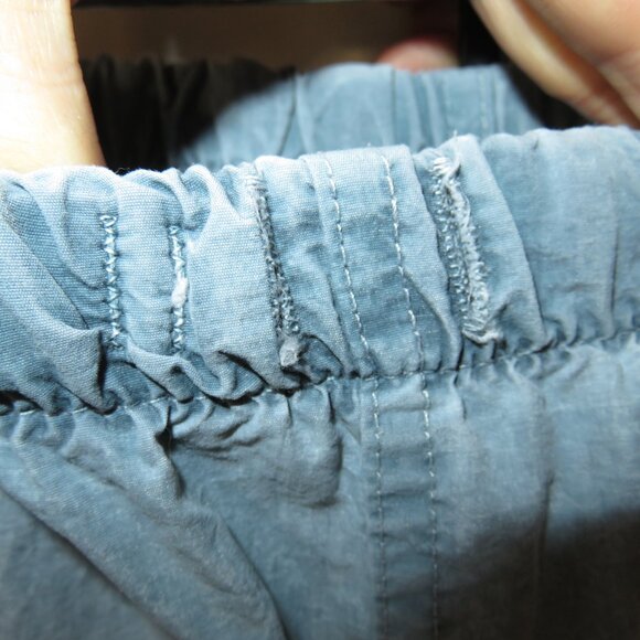 Gramicci Nylon Pants Elastic Waist Belted Pockets Blue Lightweight Medium VTG - Picture 8 of 16